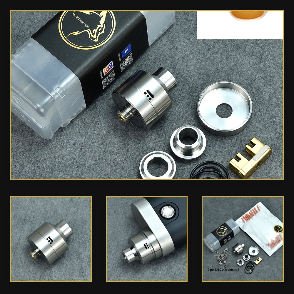 Wolfcoolvape Nisshoku RDA Atom - Vape Accessory review and price