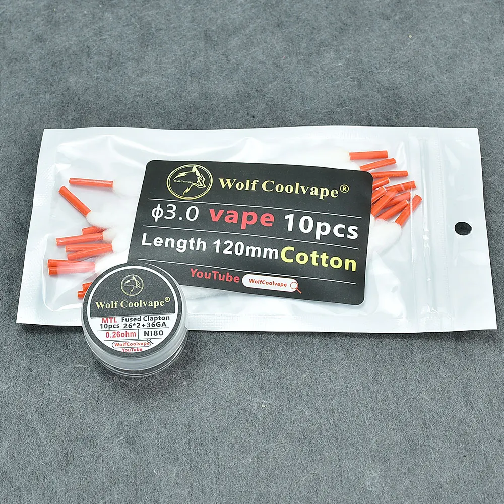 Wolfcoolvape NI80 Pre-Built He - Clapton Wire Pre Built review and price